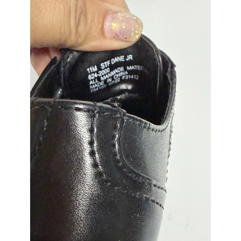 Strafford  Boys Size 11 Black Lace Up Dress Shoes New in Box
